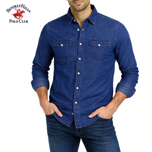 Camicia jeans manica lunga - , da