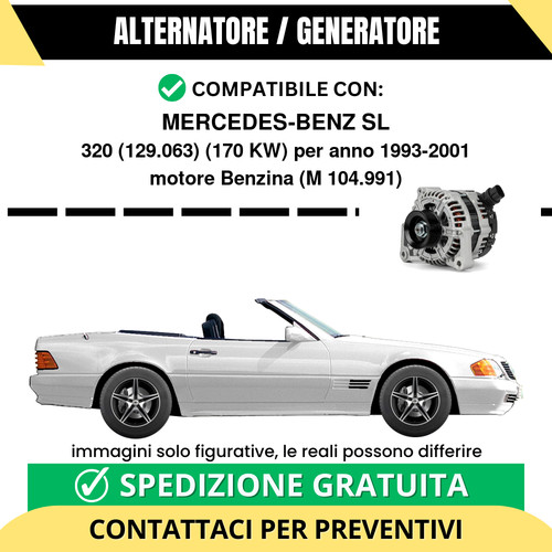Alternatore mercedes benz - mercedes-benz, sl