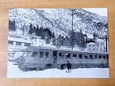 Cartolina Stazione di Pracchia Corsa prova per una Automotrice ALn 772 OM