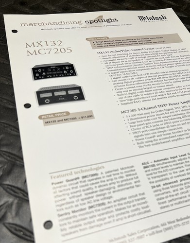 Mcintosh mx132 mc7205 - mcintosh, &