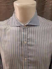 Camicia Uomo Isaia Napoli Puro Cotone Taglia M