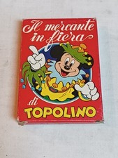 CARTE DA GIOCO IL MERCANTE IN FIERA TOPOLINO SCATOLA VERSIONE ROSSA DISNEY 