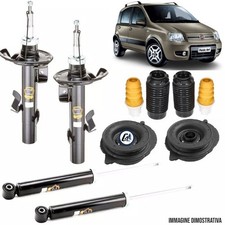 KIT 4 AMMORTIZZATORI ANT+POST + SUPPORTI + TAMPONI FIAT PANDA 169 4x4 Nat. Power