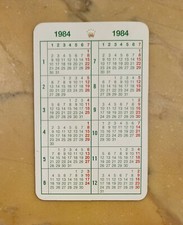 ROLEX CALENDAR CALENDARIO 1984 ORIGINALE Daytona, Submariner, Explorer, GMT, ecc