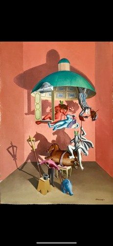 Dipinto tavola surrealismo - su,