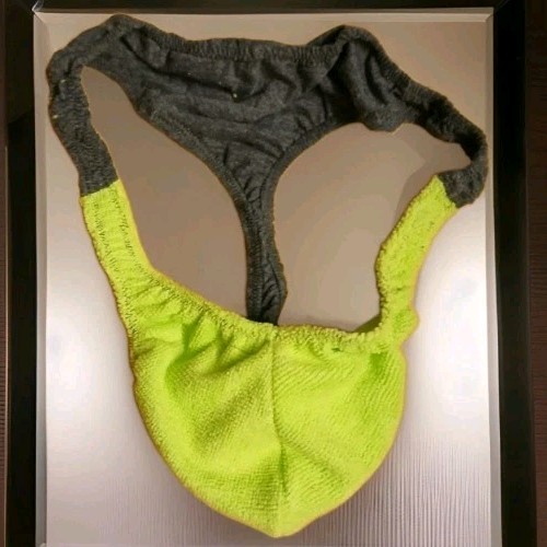 Thong terry spandex - thong, large