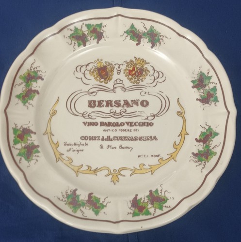 Piatto bersano vino barolo - piatto,