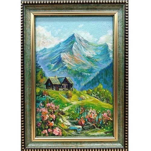 Dipinto olio natura estiva