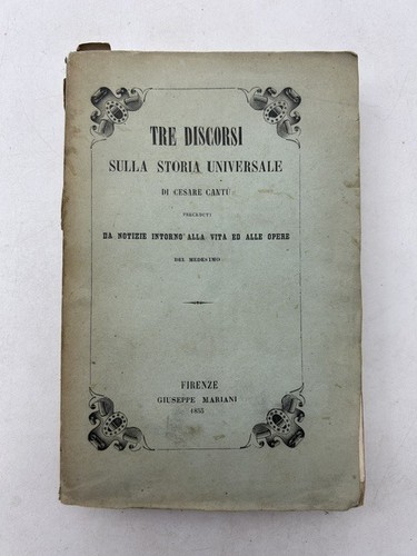 Tre discorsi sulla - , storia