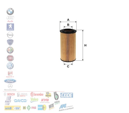 Filtro olio mercedes - filtro, classe