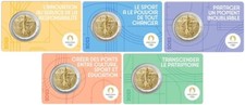2 Euro FRANCIA 2023 OLIMPIADI PARIGI 2024 (5 coin card) - 2 € commemorativi