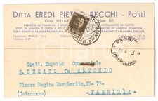 1933 FORLÃŒ Ditta Eredi Pietro BECCHI Stufe e lamiere - Cartolina commerciale