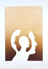 KAREL THOLE tavola originale - dal titolo "SCAMBIO MENTALE"