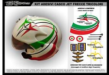 ADESIVI stickers moto KIT per CASCO JET FRECCE TRICOLORI
