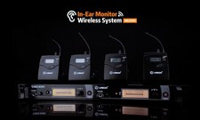 Sistema di monitoraggio in-ear wireless con controllo del volume e monitoraggio