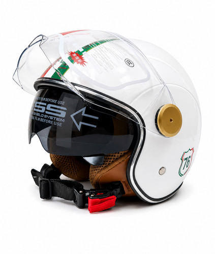 Mezzi caschi moto retrò casco