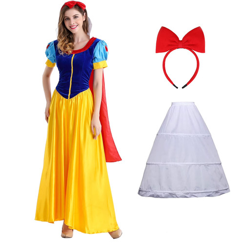 Costume bianco neve donna 4xl - costume,