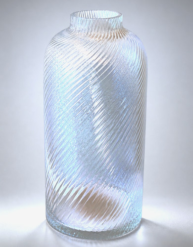 Vaso vetro spirale - in,