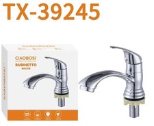 Rubinetto Bagno Monoacqua Cromato Classico Lavabo Ottone TX-39245 linq