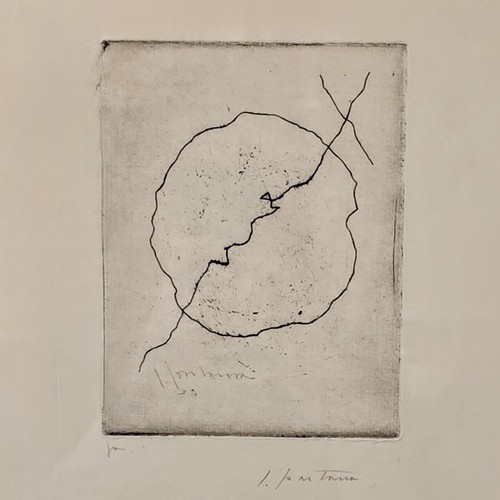 Lucio fontana acquaforte - fontana,