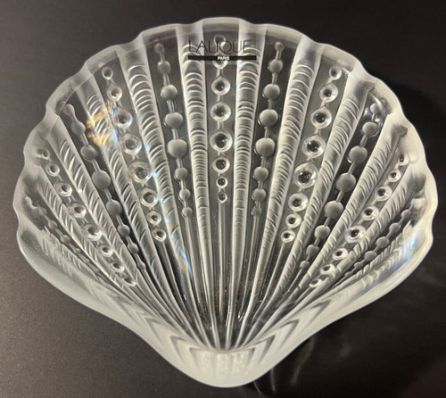 Lalique clear scallop - lalique, 1