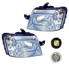 Fiat Panda 169 Dal 2003 > 2009 Coppia Fari Proiettori dx sx Connettore Bianco