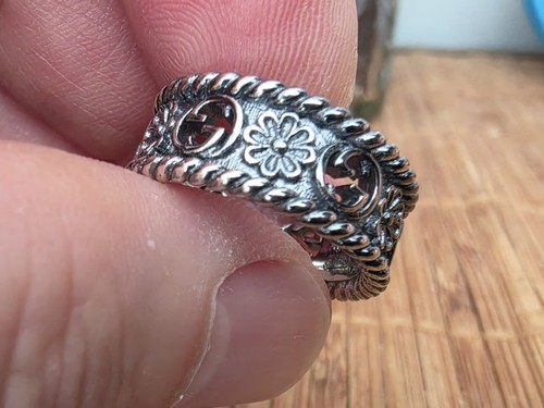 Anello gucci fascia in - a,