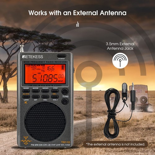 Per retekess tr110 radio onde - per,