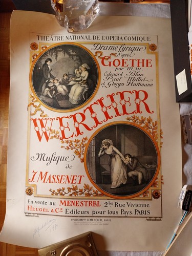 Poster werther fac simile - werther,, fac-simile