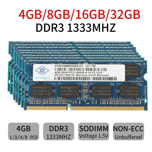 32gb 16gb 8gb 4gb - 8gb, pc3-10600s