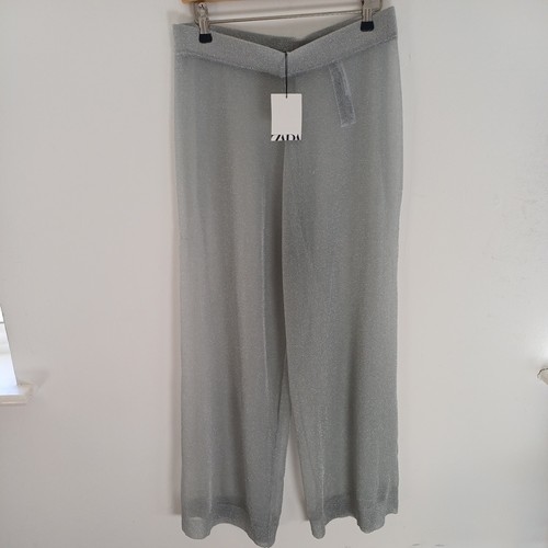 Pantaloni zara argento nuovi - pantaloni,