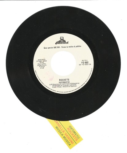 Rockets italy promo 1981 - italy, jb-promo