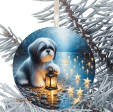 Shih Tzu Palla da Appendere Regalo Decorazione Natale
