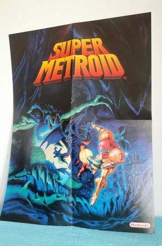 Poster super metroid snes - snes, /