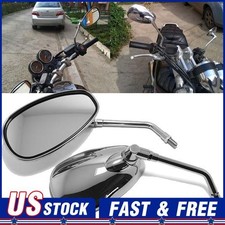 Chrome Motorcycle Side Mirrors
