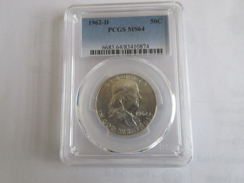 1962 franklin half dollar - half,