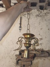 ricambi, parti e pezzi di un lampadario in ottone e parte Superiore 6 Bracci