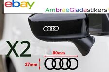 2 Adesivi SPECCHIETTO AUDI a3 quattro a1 a4  A5 q5 tt q3 q2 s line decal rs