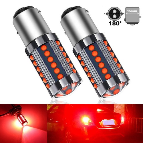 2pcs 1157 led rosso - rosso, flash