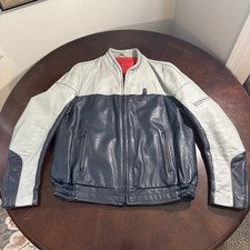 Giacca pelle BMW vintage anni 80 moto corsa made in Germany 