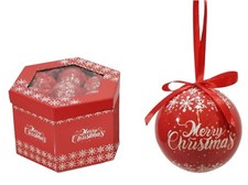Set 14 palline rosse di Natale