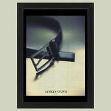 Anni ' 90  * Pubblicità Originale "Giorgio Armani, Cintura” Cornice