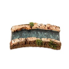 FIUME SCONTORNATO DIRITTO PER