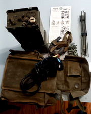 STAZIONE RADIO CPRC-26 SURPLUS MILITARE CON  ACCESSORI VINTAGE COME NUOVA MIL OM