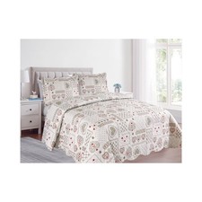 Copriletto trapuntato trapuntino estivo primaverile CUORI tirolese