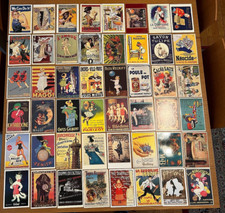 Lotto 48 Cartoline pubblicitarie francesi - Perfette da collezione - Rare !