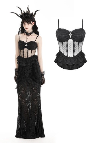 Top corsetto donna dark - top,