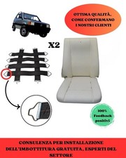 SEDILI FIAT PANDA 141 (1986 2003) RICAMBIO IMBOTTITURE CON KIT CINGHIE RINFORZAT