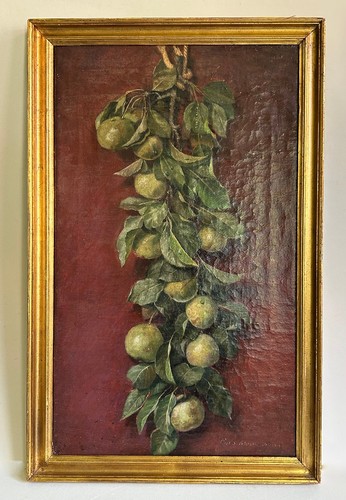 Dipinto olio tela ramo - tela, con