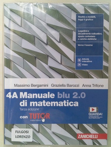 Manuale blu di matematica - manuale,